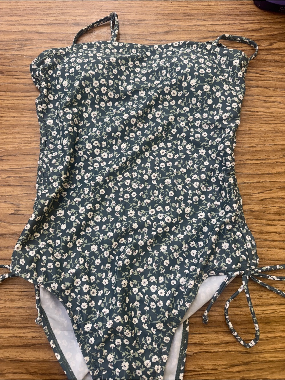 Green Floral One-Piece Swimsuit
